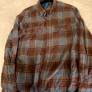 George’s tan flannel